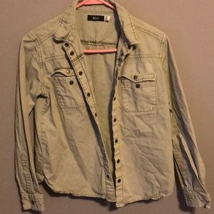 Olive green jean jacket